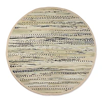 DII® Taupe Round Rag Rug, 3ft.