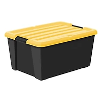 Iris® 45 Qt. Yellow, Plastic Storage Bins,  4 Ct