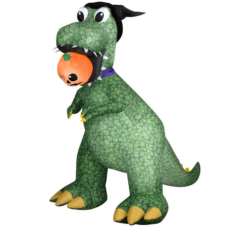 9ft. Airblown® Animated Halloween Inflatable T-Rex with Jack-O'-Lantern