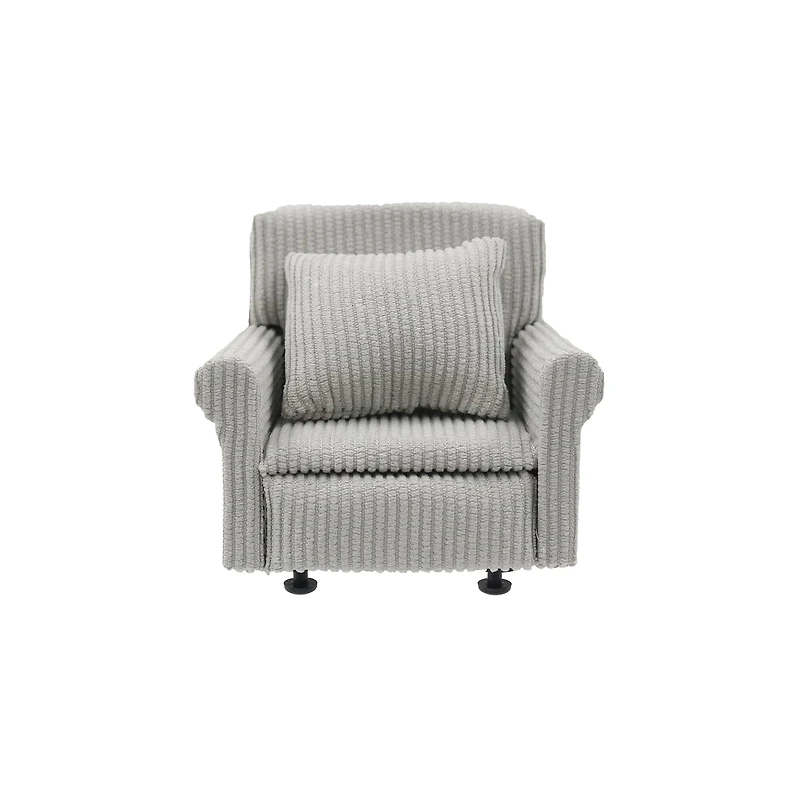 Miniature Gray Textured Chair by Make Market®