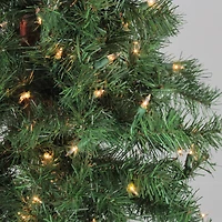 3ft., 4ft., & 5ft. Pre-Lit Woodland Alpine Artificial Christmas Tree Set, Clear Lights