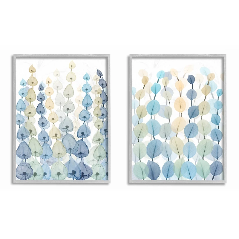 Stupell Industries Blue & Green Seaweed & Ocean Plants Gray Framed Wall Art Set