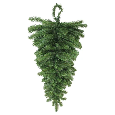 30" Christmas Artificial Canadian Pine Teardrop Door Swag