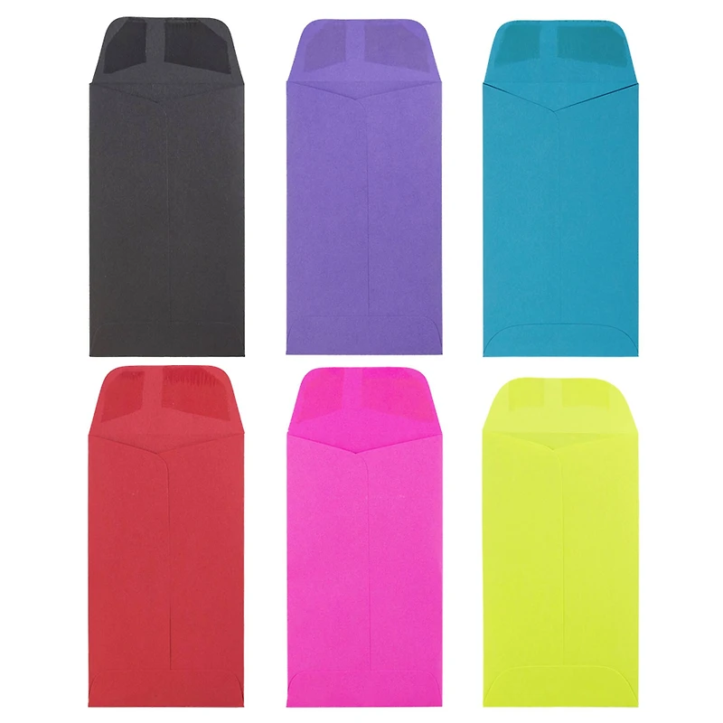 JAM Paper 3.125" x 5.5" Assorted Coin Business Envelopes, 150ct.