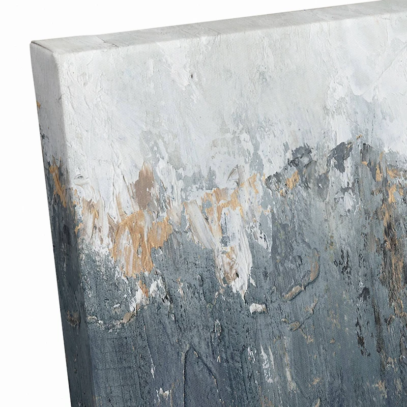 Charcoal Abstract 20" x 16" Canvas Wall Art