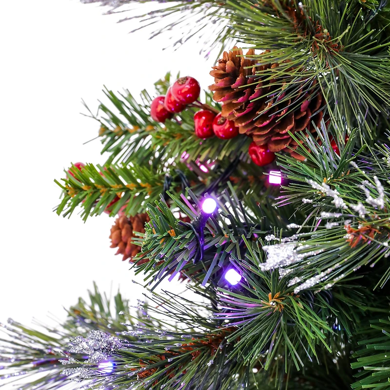 4ft. Pre-Lit Crestwood® Spruce Artificial Christmas Entrance Tree, Twinkly™ LED Lights