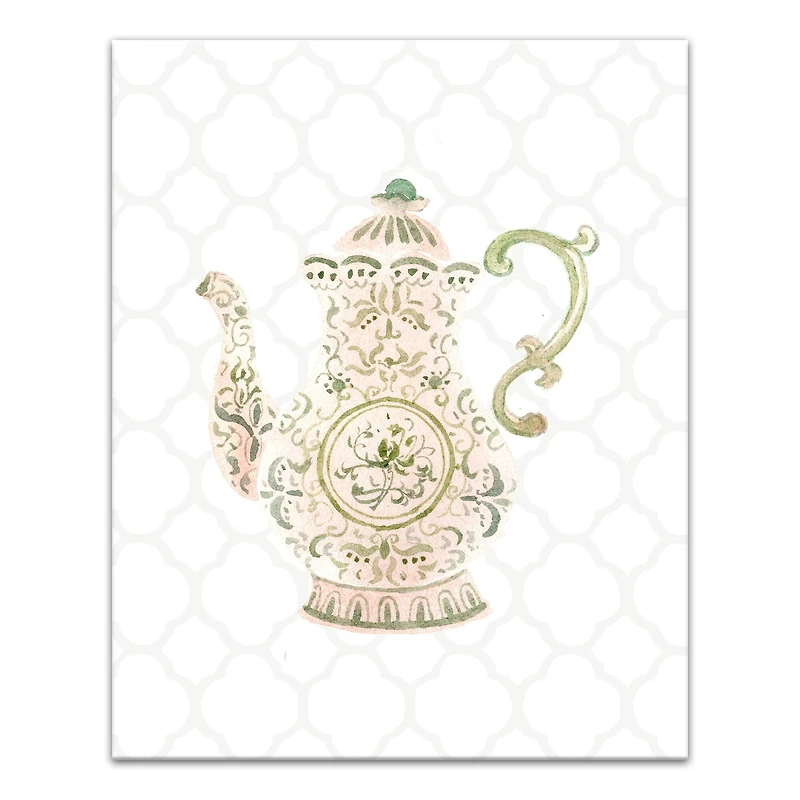 Tea Pot Lattice 16" x 20" Canvas Wall Art