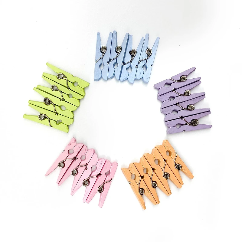 Mini Pastel Clothespins by Recollections™