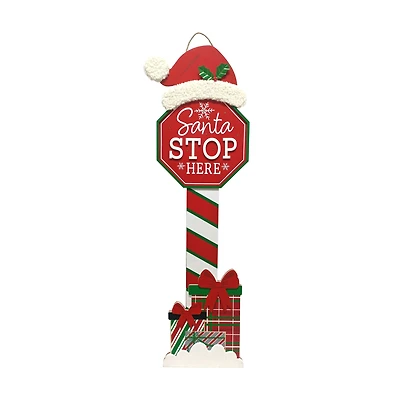 3.9ft. Santa Sign Door Greeter by Ashland®