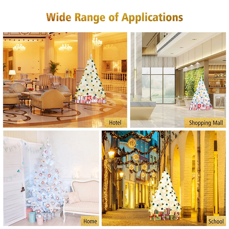 Costway 6ft. Unlit Hinged Pine Artificial Christmas Tree