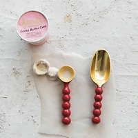 Hello Honey® 9.5" Red & Gold Enameled Aluminum Scoop