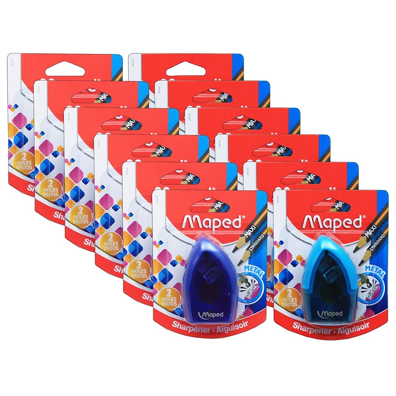 Maped® Tonic 2 Hole Sharpener, 12ct.
