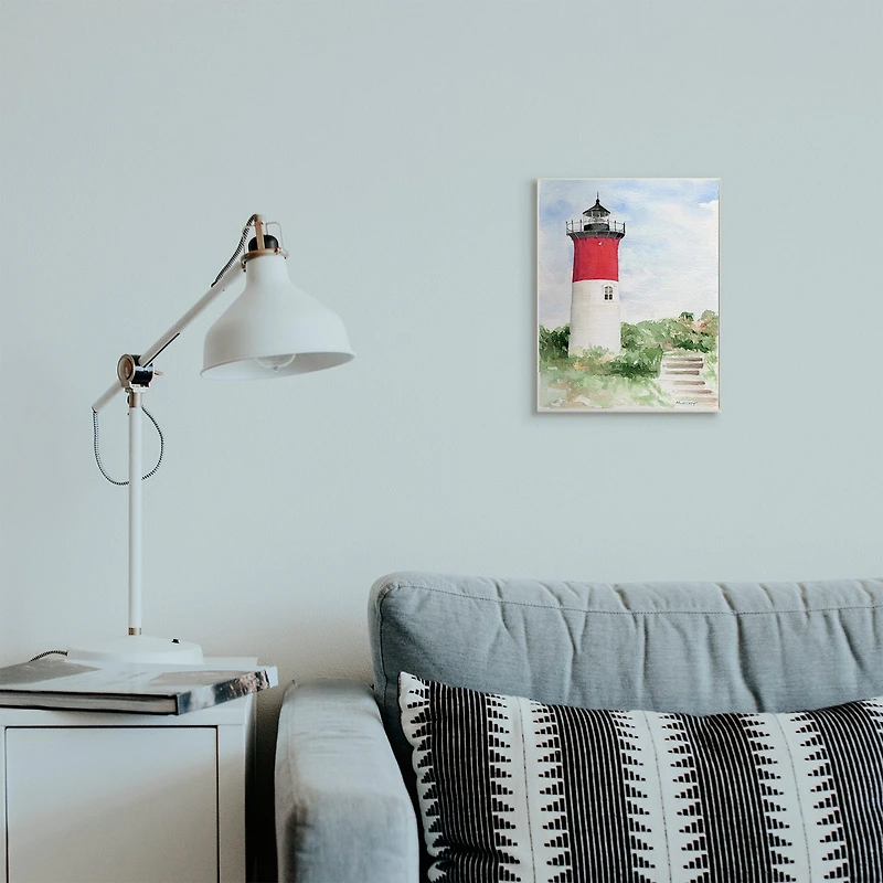 Stupell Industries Stairs Leading To Nauset Lighthouse Green Cliffside Wall Art