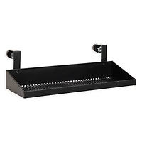 Mind Reader Hanging Cubicle Shelf, Metal Storage Organizer for Office or Home, 20.25"L x 7"W, Black