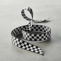 5/8" x 7yd. Black & White Checkered Ribbon by Celebrate It™ Classic