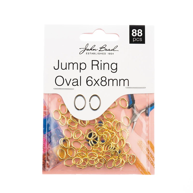 John Bead Must Have Findings 8mm Jump Rings