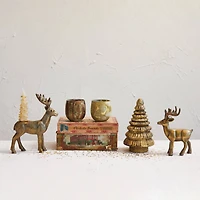 Hello Honey® 8" Gold Antique Embossed Glass Tree