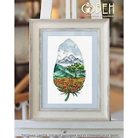 Oven Mountain Landscape - 3 Cross Stitch Kit