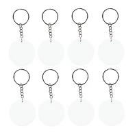 2" Translucent Acrylic Disc Keychains, 8ct. by Make Market®