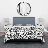 Designart 'Abstract Mosaic Pattern' Modern & Contemporary Bedding Set