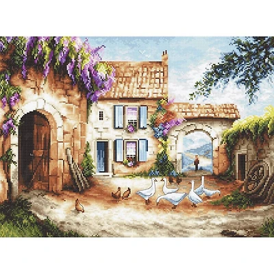 LetiStitch Counted Cross Stitch Kit Village