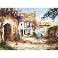 LetiStitch Counted Cross Stitch Kit Village