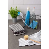 DII® Gray Striped Microfiber Towel Set