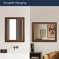 Head West 28" Bronze & Copper Oil-Rubbed Framed Wall Mirror