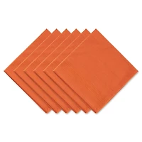 DII® Burnt Orange Dobby Stripe Cloth Dinner Napkins, 6ct.