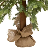 4ft. Unlit Pine Artificial Christmas Tree with Jute Base