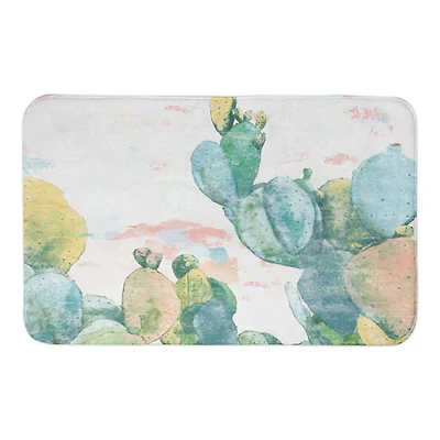 Funky Cactus Print 34" x 21" Bath Mat