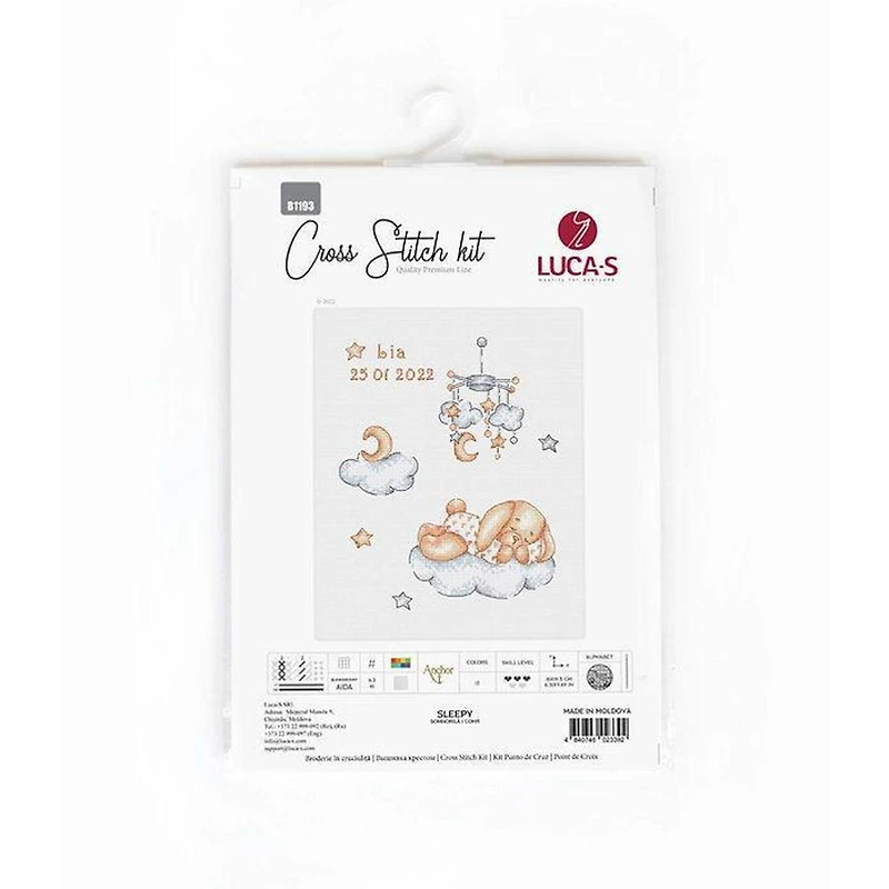 Luca-s Sleepy Counted Cross Stitch Kit