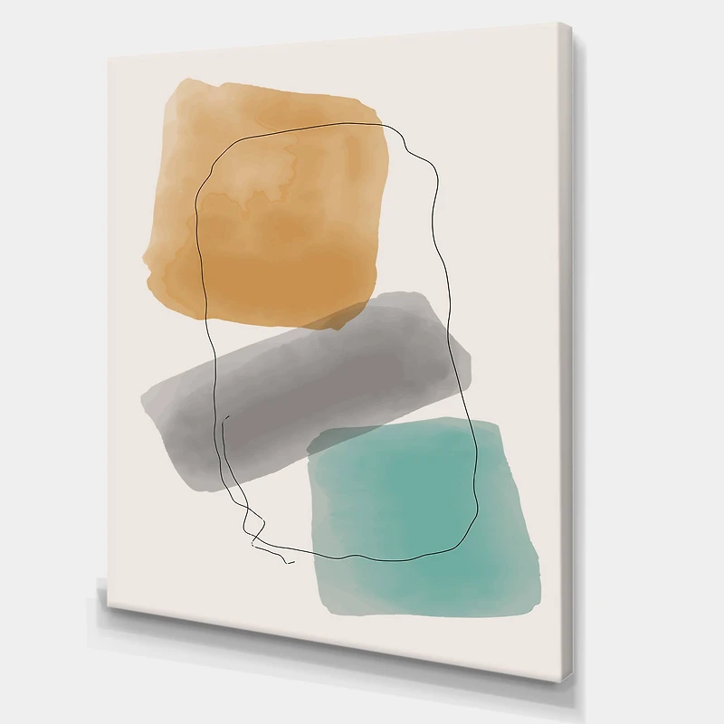 Designart - Minimal Elementary Organic And Geometric Compostions XXXXII