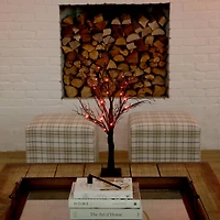 2ft. Pre-Lit LED Deluxe Black Twig Artificial Halloween Tree