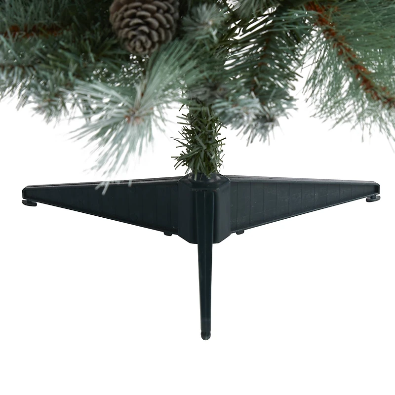 3ft. Pre-Lit British Columbia Mountain Pine Artificial Christmas Tree, Clear LED Lights