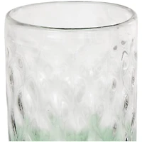 20" Green Ombre Handmade Glass Vase