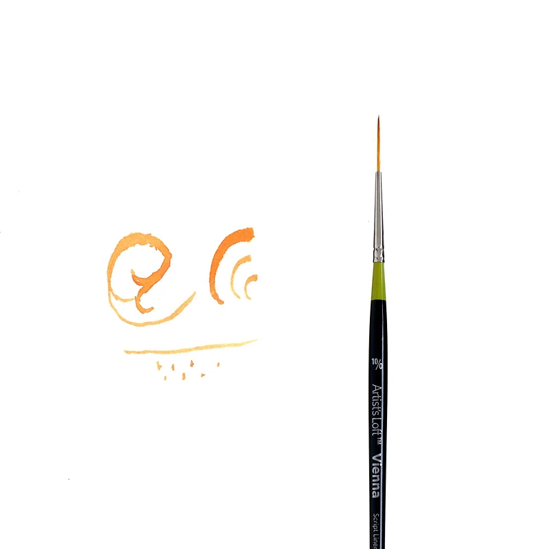 Golden Taklon Short Handle Script Liner Brush by Artist's Loft™ Vienna
