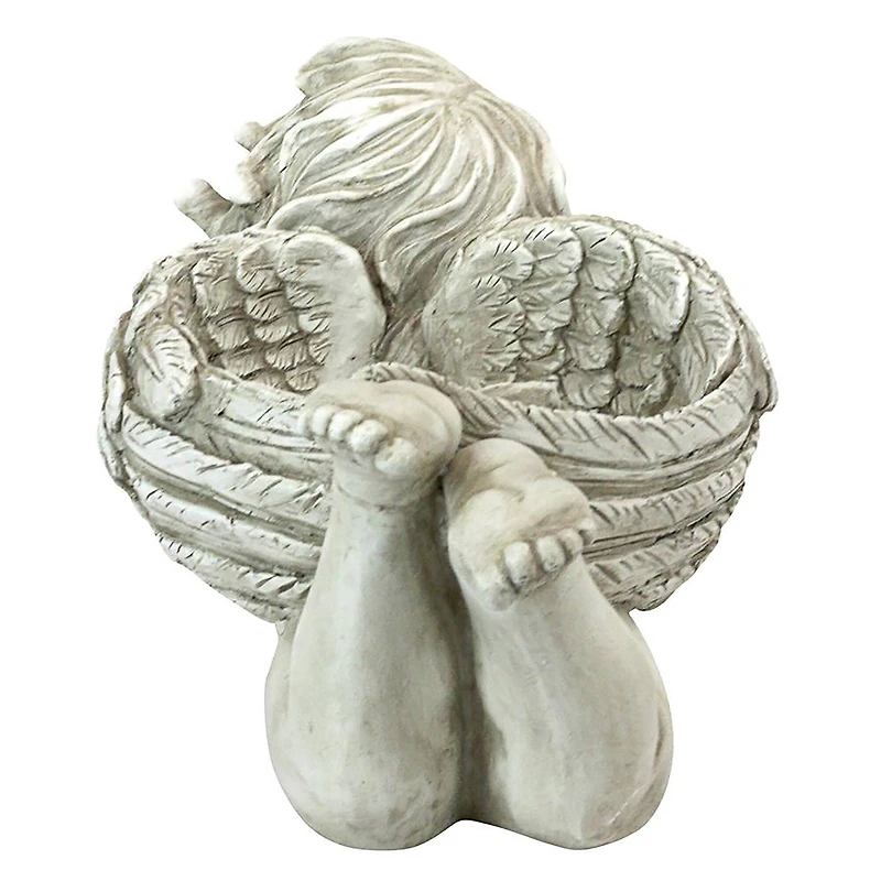 Design Toscano 19" God's Messenger Cherub with Bird Angel Statue