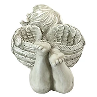 Design Toscano 19" God's Messenger Cherub with Bird Angel Statue