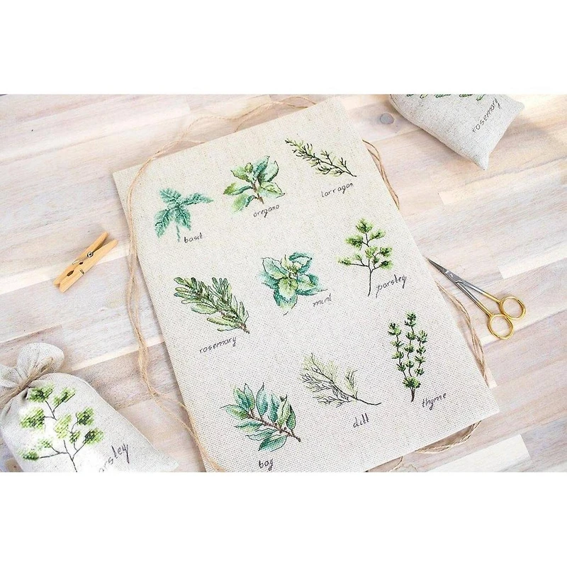 Luca-s Spices And Herbs Counted Cross Stitch Kit