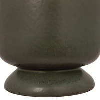 Hello Honey® 8.75" Green Reactive Glaze Round Stoneware Vase