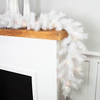 9ft. Warm White LED Artificial Christmas Alaskan Pine Garland