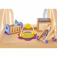 Hape Wooden Dollhouse Baby's Room Furniture Set