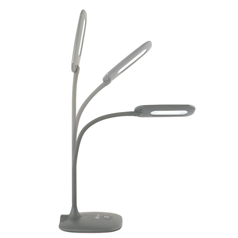OttLite Dark Gray Soft Touch LED Desk Lamp