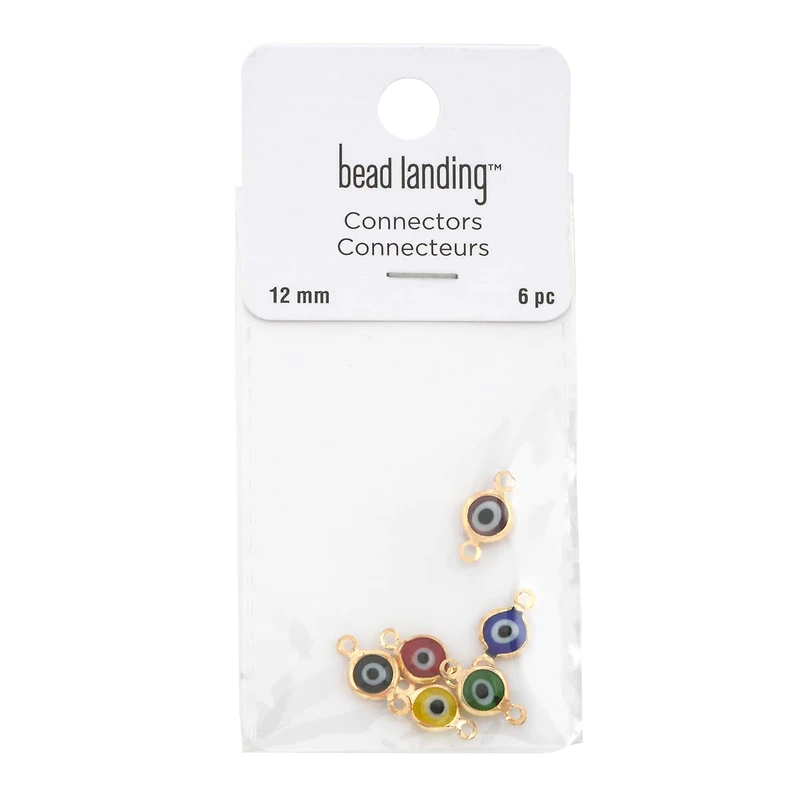 12mm Gold Eye Connectors, 6ct. by Bead Landing™