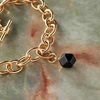 Natural Stone Faceted Ball Charm by Bead Landing