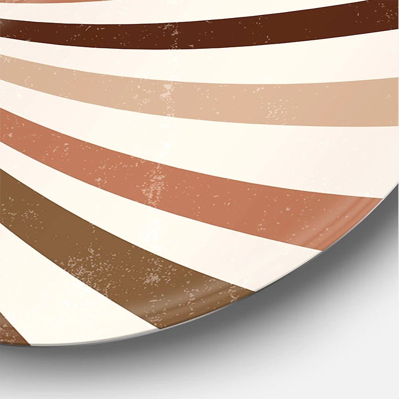 Designart - Minimalist Bright Shining Terracotta Sun Rays