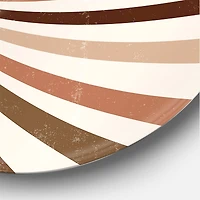 Designart - Minimalist Bright Shining Terracotta Sun Rays