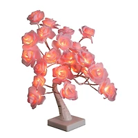 2ft. Pre-Lit Artificial Valentine's Day Twig Tree with 24 Rose Shaped LED Lights