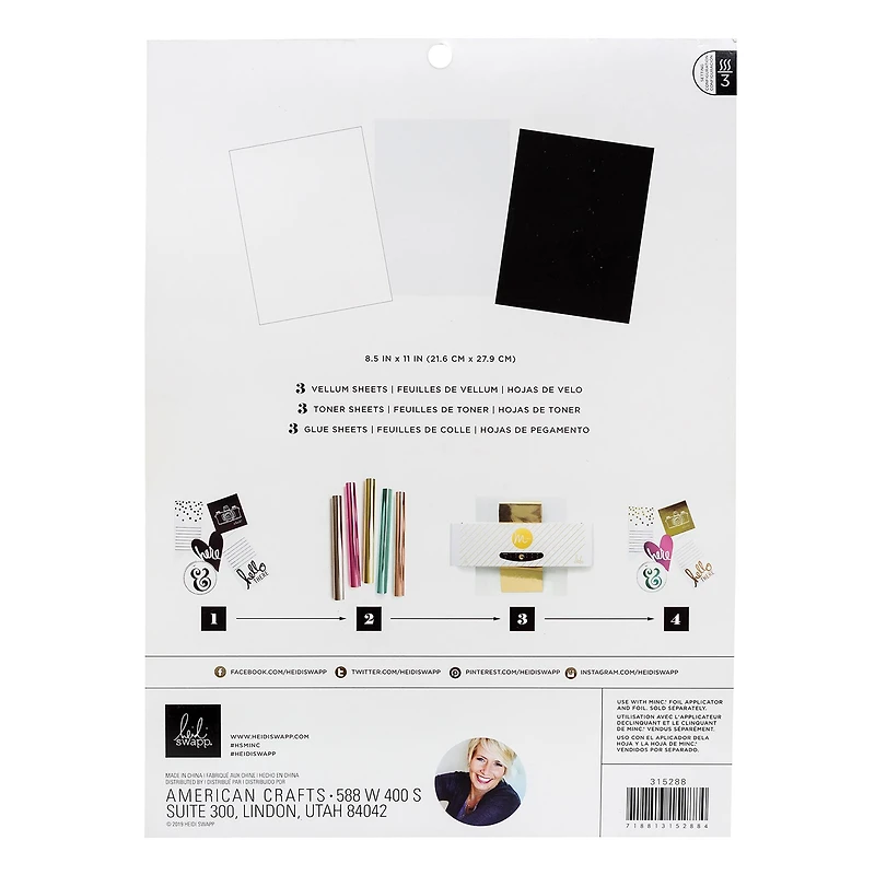 Heidi Swapp™ Minc Surface Pad, 8.5" x 11"